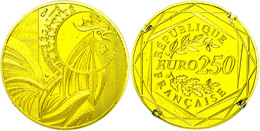 418 250 Euro, Gold, 2015, Nationale Symbole - Gallischer Hahn, Schön 1582, In Etui, St.  St - Other & Unclassified