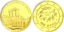 435 100 Euro, Gold, 2003, Palast Von Knossos, KM 192, In Kapsel, PP.  PP - Other & Unclassified