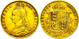 441 1/2 Sovereign, 1892, Victoria, Fb. 393, Ss.  Ss - Andere & Zonder Classificatie