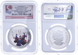 503 20 Dollars, 2015, Superman #28, In Slab Der NGC Mit Der Bewertung PF 70 Ultra Cameo, Colorized Early Releases, Flag  - Canada