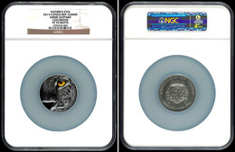 520 2000 Francs CFA, 2013, Amur Leopard, Nature's Eyes, In Slab Der NGC Mit Der Bewertung PF70 Matte, Colorized. - Congo (Democratic Republic 1964-70)