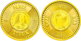 549 10 Euro, Gold, 2007, Michael De Ruyter, Fb. 369, Mit Zertifikat In Ausgabeschatulle Und Umverpackung, PP.  PP - Andere & Zonder Classificatie