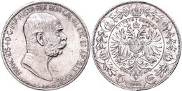 583 5 Kronen, 1909, Franz Joseph I., J. 380, Kl. Rf., Vz.  Vz - Austria