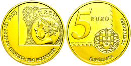 606 5 Euro, Gold, 2003, Fb. 207, 150 Jahre Briefmarken, In Kapsel, PP.  PP - Other & Unclassified