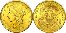 659 20 Dollars, 1904, Philadelphia, Fb. 177, Kl. Rf., Ss-vz.  Ss-vz - Andere & Zonder Classificatie