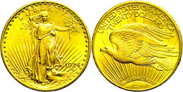 660 20 Dollars, Gold, 1924, Philadelphia, Fb. 185, Randfehler, Vz  Vz - Andere & Zonder Classificatie