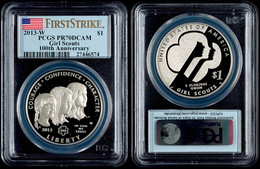 700 1 Dollar, 2013, W, Girl Scouts, In Slab Der PCGS Mit Der Bewertung PR70DCAM, First Strike, Flag Label. - Andere & Zonder Classificatie