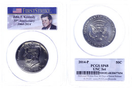 734 1/2 Dollar, 2014, P, Kennedy, In Slab Der PCGS Mit Der Bewertung SP70, UNC Set, Kennedy Label. - Other & Unclassified