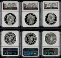 768 3 X 1 Dollar, 1886, 1887 Und 1888 (2015), CC, Private Prägungen, Jeweils Im Slab Der NGC Mit Der Bewertung GEM Deep  - Sonstige & Ohne Zuordnung