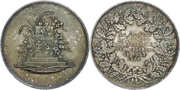 822 Köln, Bronzemedaille Versilbert (41,2 Mm, 35,8 G), 1865, Auf Die Allgemeine Landwirtschaftliche Ausstellung, Av: Pos - Other & Unclassified