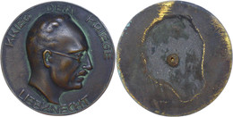 838 Einseitige Bronze-Guss-Medaille (76x56 Mm, 59 G), O.J., Karl Liebknecht 1871-1919m Av: Kopf Nach Links, Vz.  Vz - Other & Unclassified