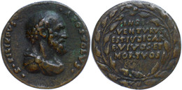 841 Italien, Bronze-Guss-Medaille (38,5 Mm, 31,7 G), O.J. Um 1550, Apostel Philipus, Av: Brustbild Nach Rechts, Rev: Sch - Sonstige & Ohne Zuordnung