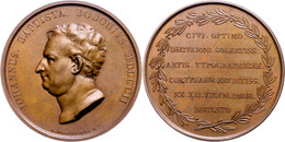 858 Italien, Parma, Kupfermedaille (Dm. Ca. 51,10mm, Ca. 69,51g), 1802, Von Manfredini, Auf Johannes Baptista Bodonius.  - Autres & Non Classés