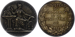 867 Frankreich, Silbermedaille (Dm. Ca. 33mm, Ca. 15,20g), 1822, Von A. Patey. Av: Sitzende Weibliche Gestalt Von Vorn,  - Autres & Non Classés