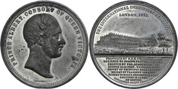 900 Großbritannien, Zinnmedaille (Dm. Ca. 51,10mm, Ca. 35,95g), 1851, Von Allan & Moore, Auf Die Internationale Industri - Andere & Zonder Classificatie