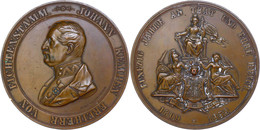 912 Österreich, Bronzemedaille (80 Mm, 202,3 G), 1859, Von Jauner, Auf Das 50jährige Dienstjubiläum Von Johann Friedrich - Andere & Zonder Classificatie