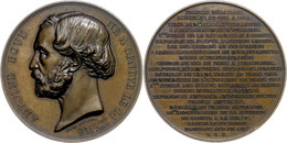 922 Schweiz, Bronzemedaille (Dm. Ca. 50,60mm, Ca. 63,20g), 1864, Von H. Bovy, Auf Antoine Bovy. Av: Kopf Nach Links, Dar - Andere & Zonder Classificatie