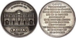 933 Frankreich, Silbermedaille (Dm. Ca. 50,30mm, Ca. 41,96g), 1871, Von Ch. Wurden. Av: Gebäudeansicht. Rev: 12 Zeilen S - Sonstige & Ohne Zuordnung