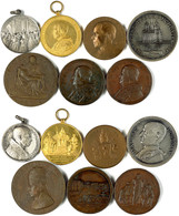 935 VATIKAN, 1871-1950, Lot Von Sieben Medaillen Unterschiedlicher Päpste (Pius IX. - Pius XII.), Meist Bronze. Erhaltun - Sonstige & Ohne Zuordnung