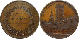 944 Frankreich, Bronzemedaille (50,7 Mm, 61,8 G), 1877, Von Caque, Lycee Corneille Paris, Av: Gebäudeansicht, Rev: Schri - Sonstige & Ohne Zuordnung