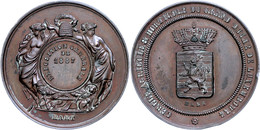 964 Luxemburg, Bronzemedaille (Dm. Ca. 46,80mm, Ca. 42,53g), 1887, Von Hart. Av: Wappen, Im Außenkranz Umschrift. Rev: M - Sonstige & Ohne Zuordnung