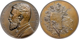 965 Schweiz, Bronzemedaille (Dm. Ca. 69,00mm, Ca. 187,02g), 1887, Von F. Landry, Auf Den Maler Albert De Meuron. Av: Büs - Sonstige & Ohne Zuordnung