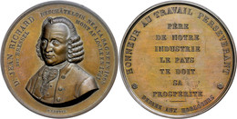 978 Schweiz, Bronzemedaille (Dm. Ca. 57,10mm, Ca. 103,77g), O.J., Von F. Landry, Auf Daniel Jeanrichard. Av: Brustbild V - Sonstige & Ohne Zuordnung