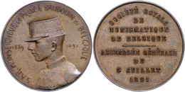 981 Belgien, Bronzemedaille (Dm. Ca. 34mm, Ca. 12,21g), 1891, Von F. Dubois. Av: Büste Nach Links, Darum Umschrift. Rev: - Other & Unclassified