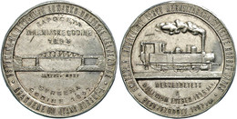 1001 Ungarn, Silbermedaille (Durchmesser Ca. 40mm, 28,25g), 1897, Von J. Horsky, Auf Die Eröffnung Der Lonjatalbahn. Av: - Sonstige & Ohne Zuordnung