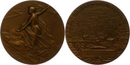 1013 Frankreich, Bronzemedaille (Dm. Ca. 68mm, Ca. 150,43g), O.J., Von Ch. Pillet, Stromerzeugung. Av: Blitzschleudernde - Other & Unclassified