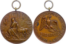 1031 Oberschlesien, Bronzemedaille (14,7 G, Ca. 35 Mm), O.J., Ehrenpreis Landwirtschaftskammer Oberschlesien, Av: Heilig - Sonstige & Ohne Zuordnung