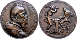 1041 Bayern, Prinzregent Luitpold, Bronzemedaille (Dm. Ca. 56,10mm, Ca. 80,30g), 1906, Von Akerberg, Preismedaille Der 3 - Autres & Non Classés