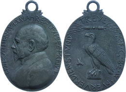 1042 Bayern, 1908, Ovale AEG-Prämienmedaille, Emil Rathenau, 30,44 G, Hier Kriegsbedingt In Zink, Tragbar, Vz-st.  Vz-st - Sonstige & Ohne Zuordnung