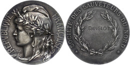 1049 Frankreich, Silbermedaille (Dm. Ca. 35,09g, Ca. 20,96g), O.J., Von Mattei. Av: Büste Der Marianne Nach Links, Darum - Andere & Zonder Classificatie