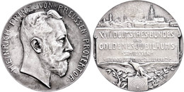 1054 Frankfurt, Silbermedaille (Dm. Ca. 40,30mm, Ca. 25,48g), 1912, Von Korschann, Auf Das 17. Deutsche Bundesschießen.  - Andere & Zonder Classificatie