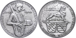 1069 Weißmetallmedaille (Dm. Ca. 36mm, Ca. 19,04g), 1929, Von Goetz, 800. Geburtstag Des Herzogs Von Bayern Und Sachsen  - Autres & Non Classés