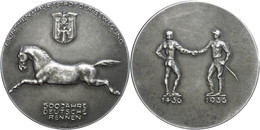 1078 München, Silbermedaille (40 Mm, 24,7 G), 1936, Von Schwegerle, 500 Jahre Deutsches Rennen, Av: Galoppierendes Pferd - Other & Unclassified