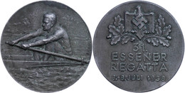 1082 Essen, Medaille (17,3 G, 40 Mm), 1939, Zur 31. Essener Regatta 8.-9. Juli 1939, Av: Ruderer, Rev: Schrift Unter Hak - Andere & Zonder Classificatie