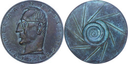 1087 Bronzemedaille (78 Mm, 172,9 G), O.J., Von K. Weizenegger, Hermann Hesse 1877-1962, Deutscher Dichter, Um 1975, Av: - Andere & Zonder Classificatie