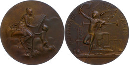 1102 Frankreich, Bronzemedaille (Dm. Ca. , Ca. ), 1900, Von D. Dupuis. Av: Sitzende Weibliche Gestalt Mit Buch In Wolken - Autres & Non Classés