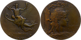 1111 Frankreich, Bronzemedaille (Dm. Ca. 68,90mm, Ca. 103,13g), 1900, C. Chaplain, Auf Die Pariser Weltausstellung. Av:  - Andere & Zonder Classificatie