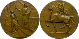 1162 Belgien, Bronzemedaille (Dm. Ca. 70,09mm, Ca. 126,28g), 1910, Von G. Devreese, Auf Die Weltausstellung In Brüssel.  - Sonstige & Ohne Zuordnung