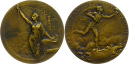 1168 Frankreich, Bronzemedaille (Dm. Ca. 49,90mm, Ca. 61,34g), O.J., Von E.Exbrayat. Av: Nach Rechts Schwebender Merkur  - Other & Unclassified