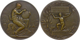 1189 Frankreich, Bronzemedaille (Dm. Ca. 41,10mm, Ca. 34,36g), O.J., Von A. Dubois., Touring-Club De France. Av: Sitzend - Sonstige & Ohne Zuordnung