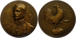 1198 Belgien, Bronzemedaille (Dm. Ca. 65,10mm, Ca. 102,99g), 1914, Von G. Devreese, Auf Den Bürgermeister Adolphe Max. A - Andere & Zonder Classificatie