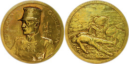 1199 Belgien, Bronzemedaille (Dm. Ca. 70mm, Ca. 109,90g), 1914, Von G. Devreese, Auf Die Gefangenschaftsnahme Des Genera - Andere & Zonder Classificatie