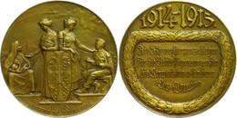 1211 Wien, Bronzemedaille (54,5 Mm, 72,6 G), 1914-1915, Von Gurschner, Herausgegeben Vom Schwarz-gelben Kreuz Während De - Andere & Zonder Classificatie