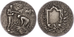 1217 Frankreich, Silbermedaille (Dm. Ca. 40,90mm, Ca. 38,23g) O.J., Von Rivet. Av: Bauer Mit Sense Neben Kniender Bäueri - Sonstige & Ohne Zuordnung
