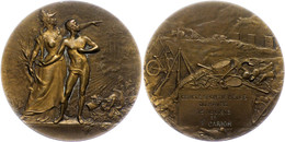 1222 Frankreich, Bronzemedaille (Dm. Ca. 50,04mm, Ca. 65,80g), 1918, Von L. Coudray. Av: Stehende, Nach Links Deutende M - Andere & Zonder Classificatie