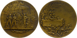 1236 Frankreich, Bronzemedaille (Dm. Ca. 51mm, Ca. 56,95g), O.J., A. Bertrand. Av: 5 Feuerwehrmänner Bei Der Bandbekämpf - Sonstige & Ohne Zuordnung